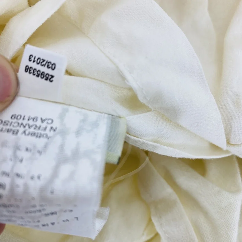 Pottery Barn Off White 100% Cotton Bed Skirt 73x54